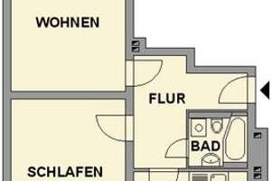 Bezugsfertige 2-Raum-Erdgeschosswohnung mit Blick ins Grüne – Bernhardstr. 62, 9126 Gablenz, Chemnitz – Vorschaubild 2