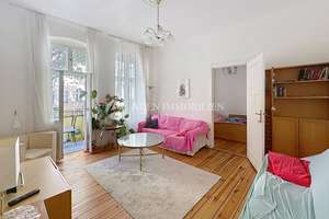 Voll möblierte 2-Zimmer-Altbauwohnung mit Balkon und Wirtschaftsraum – Die vollständige Adresse der Immobilie erhältst du vom Anbieter., 10585 Mitte (Ortsteil), Berlin – Vorschaubild 1