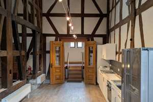 125 m2 Fachwerk Loft Atelier Haus mit Garten in Brachttal