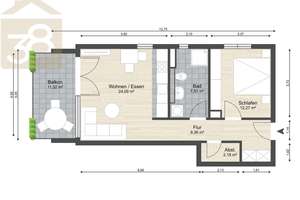 Vermietete 2-Zimmer Wohnung mit Tiefgarage und Balkon Steimker Gärten! Meine Wohnung = Mein Makler! – Die vollständige Adresse der Immobilie erhältst du vom Anbieter., 38446 Steimker Berg, Wolfsburg – Vorschaubild 18