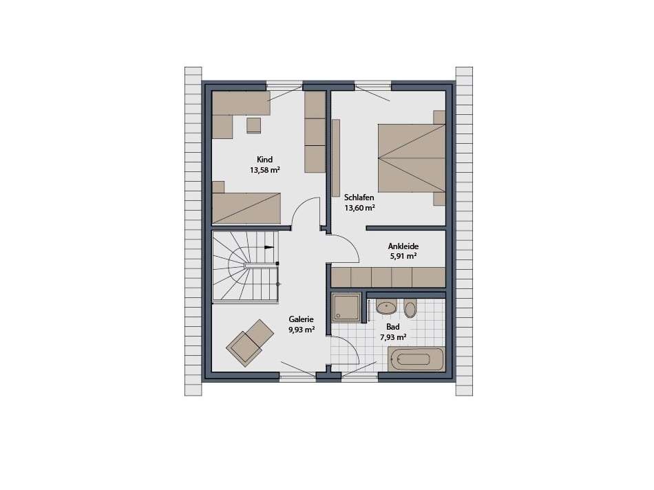 Grundriss Obergeschoss