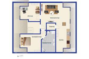 Helle 3-Zimmer-Dachgeschosswohnung in zentraler Lage von Remscheid – Die vollständige Adresse der Immobilie erhältst du vom Anbieter., 42853 Scheid, Remscheid – Vorschaubild 8
