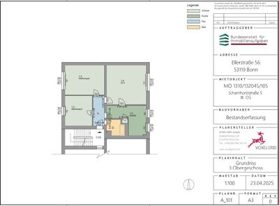 Schöne 3-Zimmer-Wohnung in Fritzlar, Scharnhornstr. 5, 3. OG links