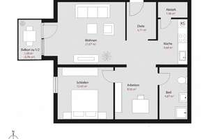 Schwanthalerhöhe - Modern. Sonnig. Zentral. - Mit ruhigem Innenhofbalkon! – Die vollständige Adresse der Immobilie erhältst du vom Anbieter., 80339 Westend, München – Vorschaubild 8