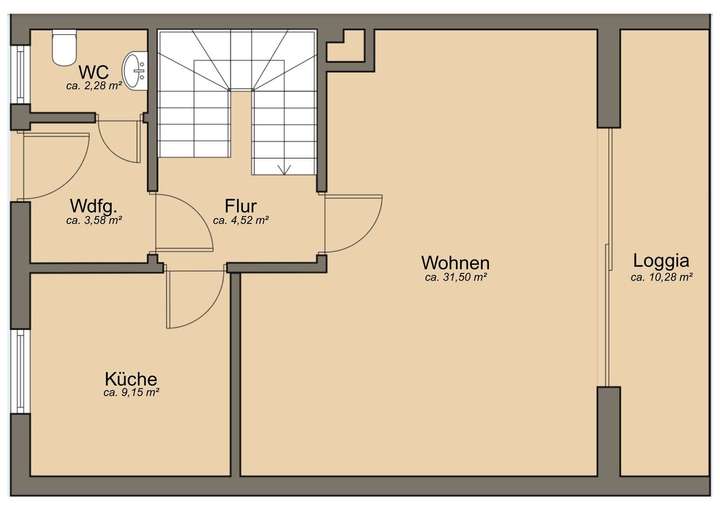 Erdgeschoss/ Hochparterre