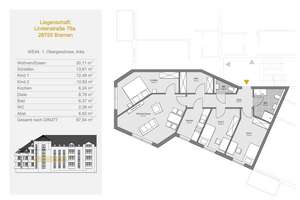 6% Rendite! Modernisierte 4ZKB Wohnung in Bremen! – Die vollständige Adresse der Immobilie erhältst du vom Anbieter., 28755 Fähr-Lobbendorf, Bremen – Vorschaubild 11