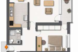 Vermietete 2-Zimmer-Wohnung mit Weitblick, Aufzug und Balkon - Kapitalanlage in Traunreut – Die vollständige Adresse der Immobilie erhältst du vom Anbieter., 83301 Traunreut – Vorschaubild 12
