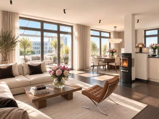 Exklusive Dachgeschosswohnung in den Heiligengeist Höfen mit großer Terrasse