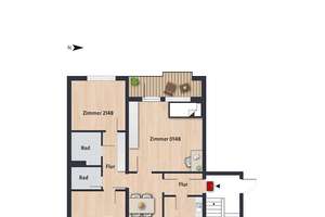Helles Zimmer mit Balkon innerhalb einer 3er-WG // 2.OG links, Zimmer 0148 – Halberstädter Str. 24, 38444 Westhagen, Wolfsburg – Vorschaubild 20