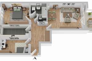 perfekt geschnittene 3-Zimmer Wohnung mit Balkon – Freischützstr. 71, 81927 Johanneskirchen, München – Vorschaubild 10