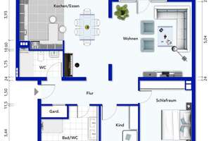 Top Lage: Exklusive 3,5 Zi.-Wohnung mit hochwertiger EBK, 2 Bädern u. Sonnenbalkon  – Die vollständige Adresse der Immobilie erhältst du vom Anbieter., 40549 Oberkassel, Düsseldorf – Vorschaubild 9