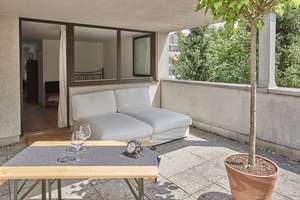 Schöne 2 Zimmer-Wohnung  zum Loft umgestaltet m.2 Dachterassen – Knorrstrasse 47, 80807 Milbertshofen, München – Vorschaubild 5