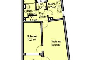 Helle 2-Zimmer-Wohnung - ideal für Paare und Singles – Bernadottestr. 31, 90439 Nürnberg – Vorschaubild 3