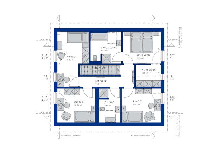 Wohnbeispiel: Dachgeschoss