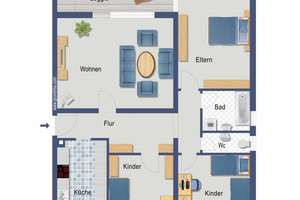 Vermietete Vier-Zimmer-Wohnung zur Kapitalanlage – Peter Behrens Straße 8, 64287 Darmstadt-Nord, Darmstadt – Vorschaubild 2