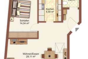 stilvolle 2-Zimmer-DG-Wohnung mit beeindruckender Raumhöhe - zentral in Mz-Kastel, von privat – Admiral-Scheer-Str. 11, 55252 Mainz-Kastel, Wiesbaden – Vorschaubild 2