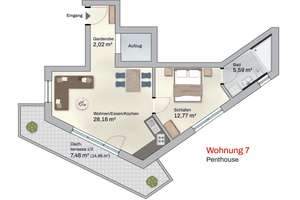 Penthouse-Wohnung - mit dem Aufzug direkt in die eigene Wohnung – Manzostraße 3, 80997 Allach, München – Vorschaubild 6