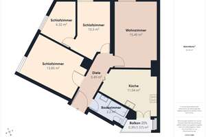 4 Zimmer Wohnung mit Balkon in gepflegtem Mehrfamilienhaus – 67063 Nord-Hemshof, Ludwigshafen am Rhein – Vorschaubild 19