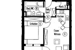 Ideal zur Kapitalanlage - vermietete 2-Raum-Wohnung mit Balkon u. TG-Stpl – Georg-Landgraf-Straße 23, 9112 Chemnitz – Vorschaubild 2