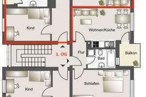 Exklusive, neuwertige 3-Zimmer-Wohnung - 2er-WG geeignet – Die vollständige Adresse der Immobilie erhältst du vom Anbieter., 72764 Reutlingen-Mitte, Reutlingen – Vorschaubild 2
