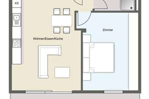 Exklusive Neubauwohnung am Cospudener See: Stilvolles 2-Zimmer-Domizil mit Balkon, Parkett und Ti... – 4416 Markkleeberg – Vorschaubild 9