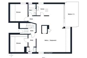 5-Zimmer Maisonettewohnung mit Kaminofen und Loggia – Kappenberger Damm 108, 48151 Düesberg, Münster – Vorschaubild 16