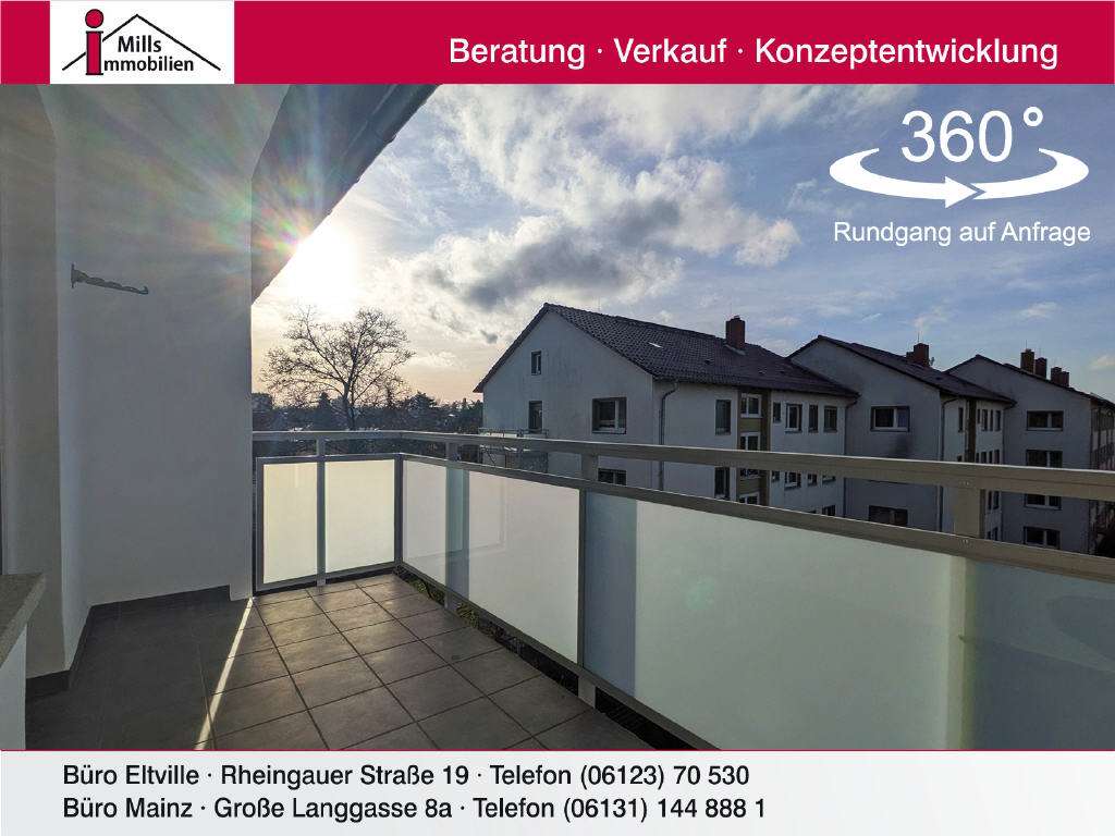 Super Eigentumswohnung mit Balkon und weitläufigem Blick, Mainz – Bild 1