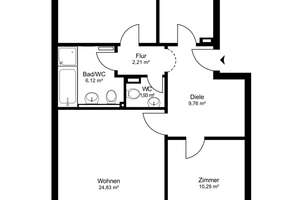 3-Zimmer-Wohnung mit zwei Balkonen und Tiefgaragenstellplatz nahe Poppenbüttler Markt – Die vollständige Adresse der Immobilie erhältst du vom Anbieter., 22399 Poppenbüttel, Hamburg – Vorschaubild 14