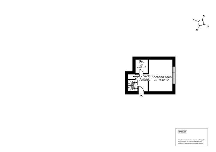 Der Grundriss im Erdgeschoss