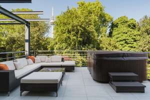 Purismus & Komfort treffen Luisenpark - Designwohnung mit 19 qm Parkterrasse!
