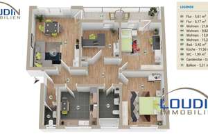 Attraktive 4-Zimmer-Wohnung mit schönem Balkon und idealer Raumaufteilung. – 79115 Haslach-Schildacker, Freiburg im Breisgau – Vorschaubild 13