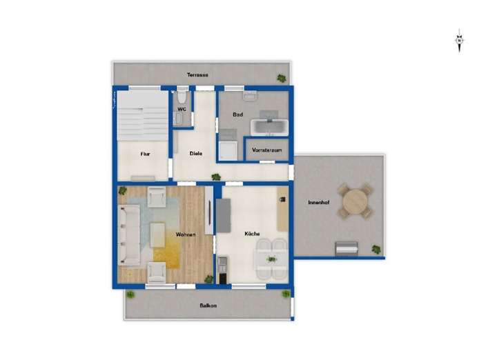 Grundriss Obergeschoss - 1973