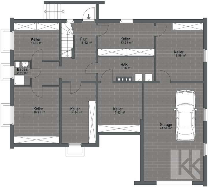 Grundriss Kellergeschoss