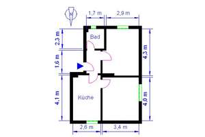 Ruhige 2-Raum-Wohnung  im grünen – Marderweg 1, 39120 Hopfengarten, Magdeburg – Vorschaubild 4