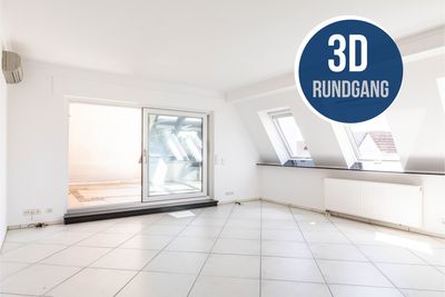 Bruchköbel-Roßdorf: Schöne 3-Zimmer-Dachgeschoss-Wohnung mit herrlicher Dachterrasse in ruhiger Lage