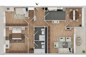 S-Asemwald: Tolle 4,5-Zi.-Wohnung mit Lift, TG-Stellpl., 2 Bäder, Fernsicht & Aussicht ins Grüne*** – Die vollständige Adresse der Immobilie erhältst du vom Anbieter., 70599 Asemwald, Stuttgart – Vorschaubild 14