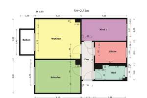 Optimaler Grundriss- Außenjalousien - großer Südbalkon! – Friedrichstraße 59, 39387 Oschersleben (Bode) – Vorschaubild 3