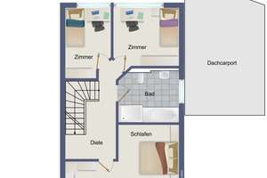 Moderne Neubau-Doppelhaushälfte mit Carport und Garten – Schlüsselfertig – Die vollständige Adresse der Immobilie erhältst du vom Anbieter., 72768 Degerschlacht, Reutlingen – Vorschaubild 4