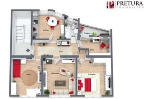 Ideale 4-Zimmerwohnung mit Balkon in Ludwigshafen-Süd – 67061 Süd, Ludwigshafen am Rhein – Vorschaubild 2