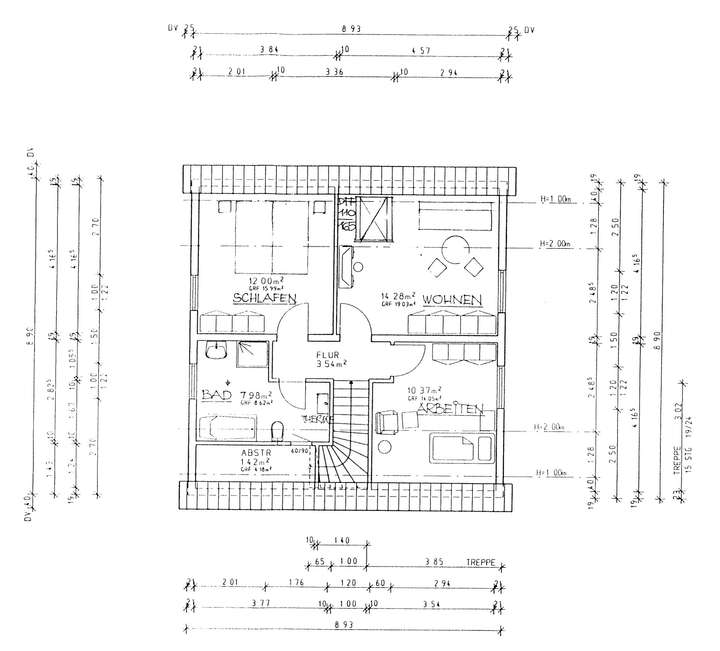 Grundriss Obergeschoss