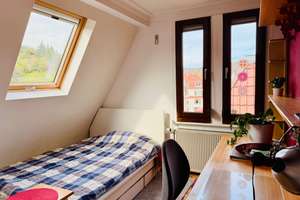 Maisonette-Altbauwohnung mit Dachterrasse & ausgebauter Bühne mit Sichtgebälk, reduzierte Stehhöhe  – 70199 Südheim, Stuttgart – Vorschaubild 13