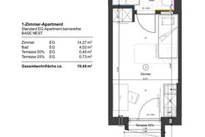 Möbliertes Neubau-Apartment mit sonniger Terrasse für Studenten/Azubis - direkt an der Uni Augsburg! – Haunstetter Straße 232, 86179 Haunstetten-Nord, Augsburg – Vorschaubild 12