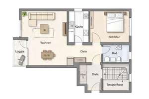 Erstbezug nach Sanierung! Helle 2-Zimmer-Wohnung mit Balkon & inkl. Stellplatz in Bonn-Duisdorf – Die vollständige Adresse der Immobilie erhältst du vom Anbieter., 53123 Duisdorf, Bonn – Vorschaubild 10