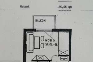 Brück Immobilien - Freies, renovierungsbedürftiges 1-Zi.-Appartement mit Nord-Balkon – Die vollständige Adresse der Immobilie erhältst du vom Anbieter., 80339 Westend, München – Vorschaubild 2