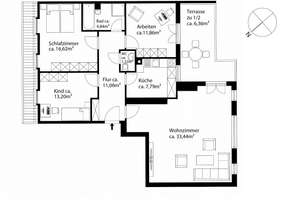 AIGNER - Helle und sehr großzügige 4-Zimmer-Dachgeschosswohnung – Die vollständige Adresse der Immobilie erhältst du vom Anbieter., 81927 Johanneskirchen, München – Vorschaubild 6