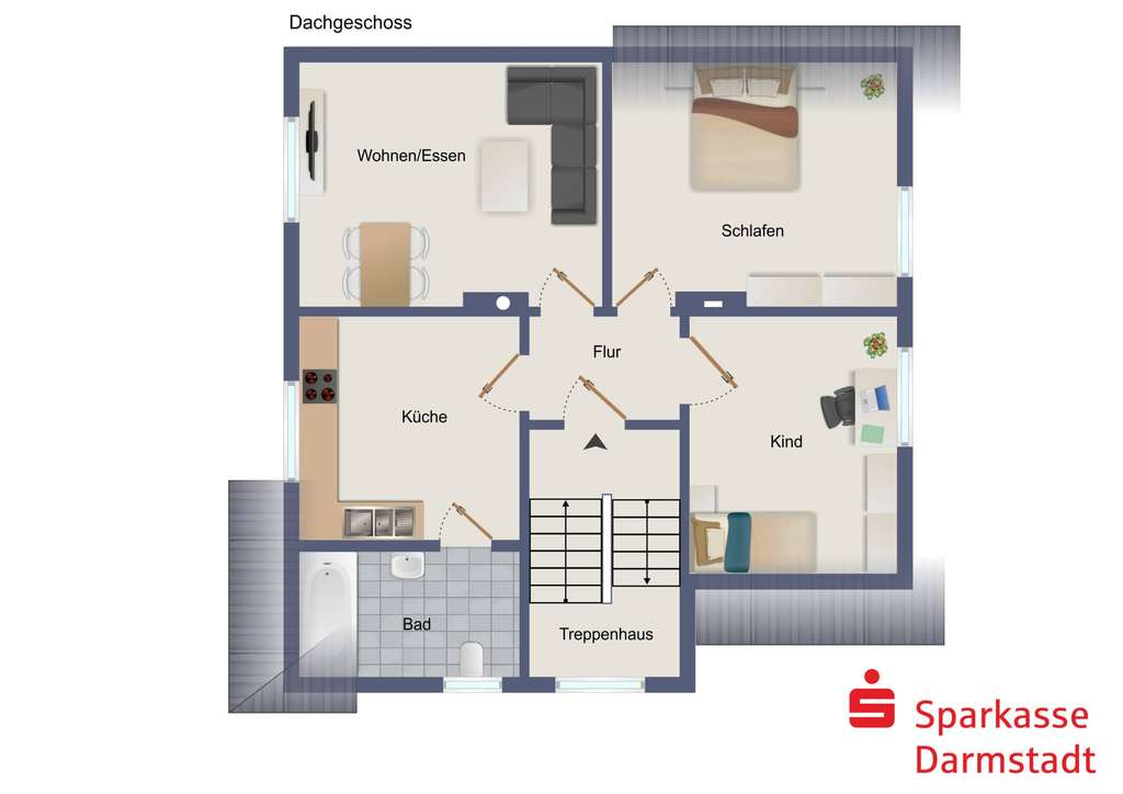 Immobilie in Ober-Ramstadt - Freies Dreifamilienhaus mit Garage in beliebter Lage - Bild 4