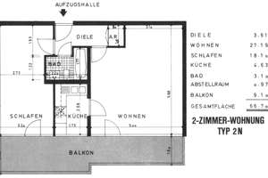 Helle 2-Zimmer-Wohnung in Köln-Weiden – Die vollständige Adresse der Immobilie erhältst du vom Anbieter., 50858 Weiden, Köln – Vorschaubild 16