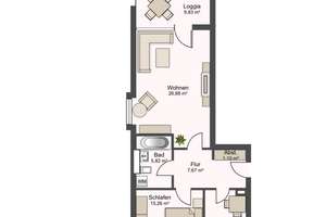 2-Zimmer-Wohnung in Bonn – Newtonstraße 9, 53125 Brüser Berg, Bonn – Vorschaubild 18