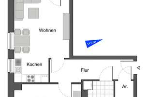 Wohnen ohne Barrieren: Moderne 2-Zimmerwohnung im Sonnenkamp – Sonnenkamp Allee 11, 38446 Almke, Wolfsburg – Vorschaubild 2