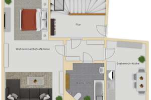 Zur Miete: Moderne und gepflegte 1-Zimmer Wohnung in der Troisdorfer Innenstadt! – Die vollständige Adresse der Immobilie erhältst du vom Anbieter., 53840 Troisdorf – Vorschaubild 10